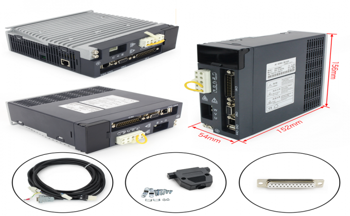 Контроллер CNC AC Servo Motor Kit 3000 оборотов в минуту 64Ncm 200W 17-битный магнитный кодер 3